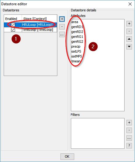 Datastore editor