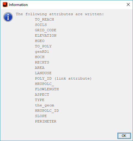 Progress message during Shapefile export