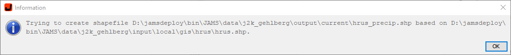 Progress message during Shapefile export
