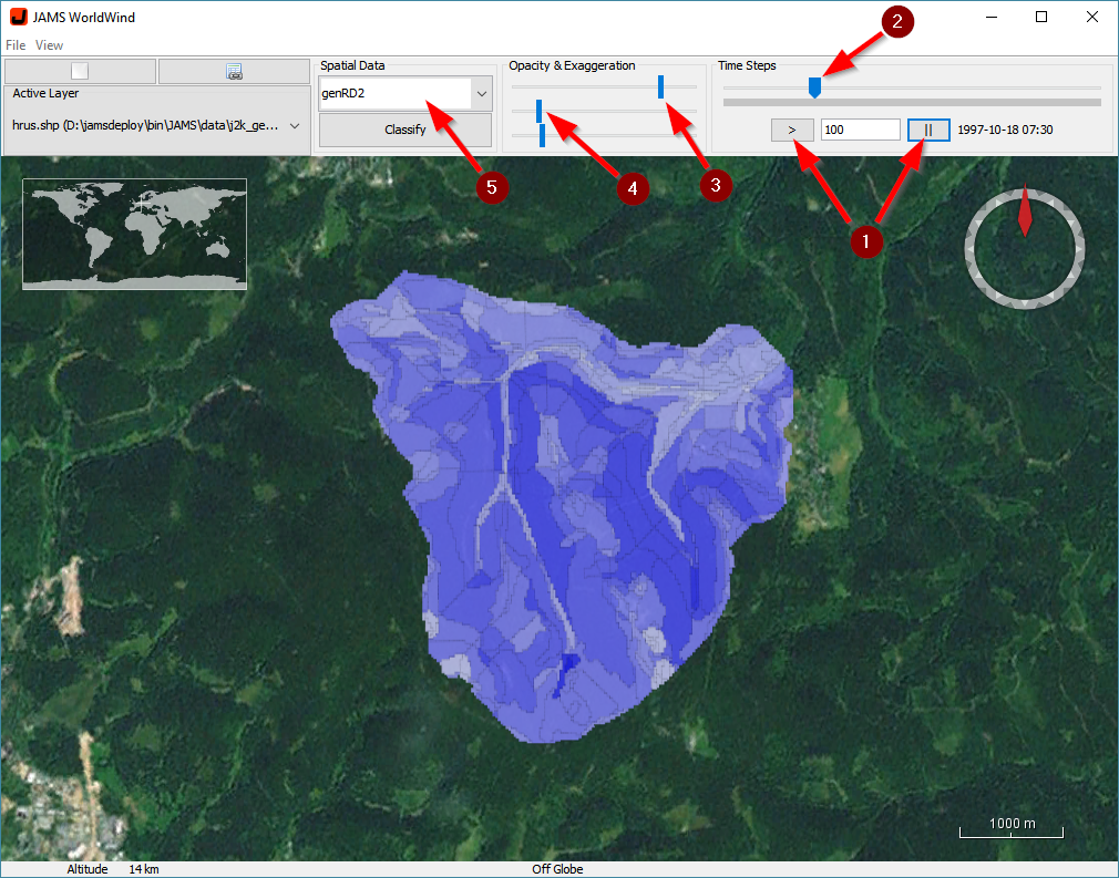Visualization playback controls